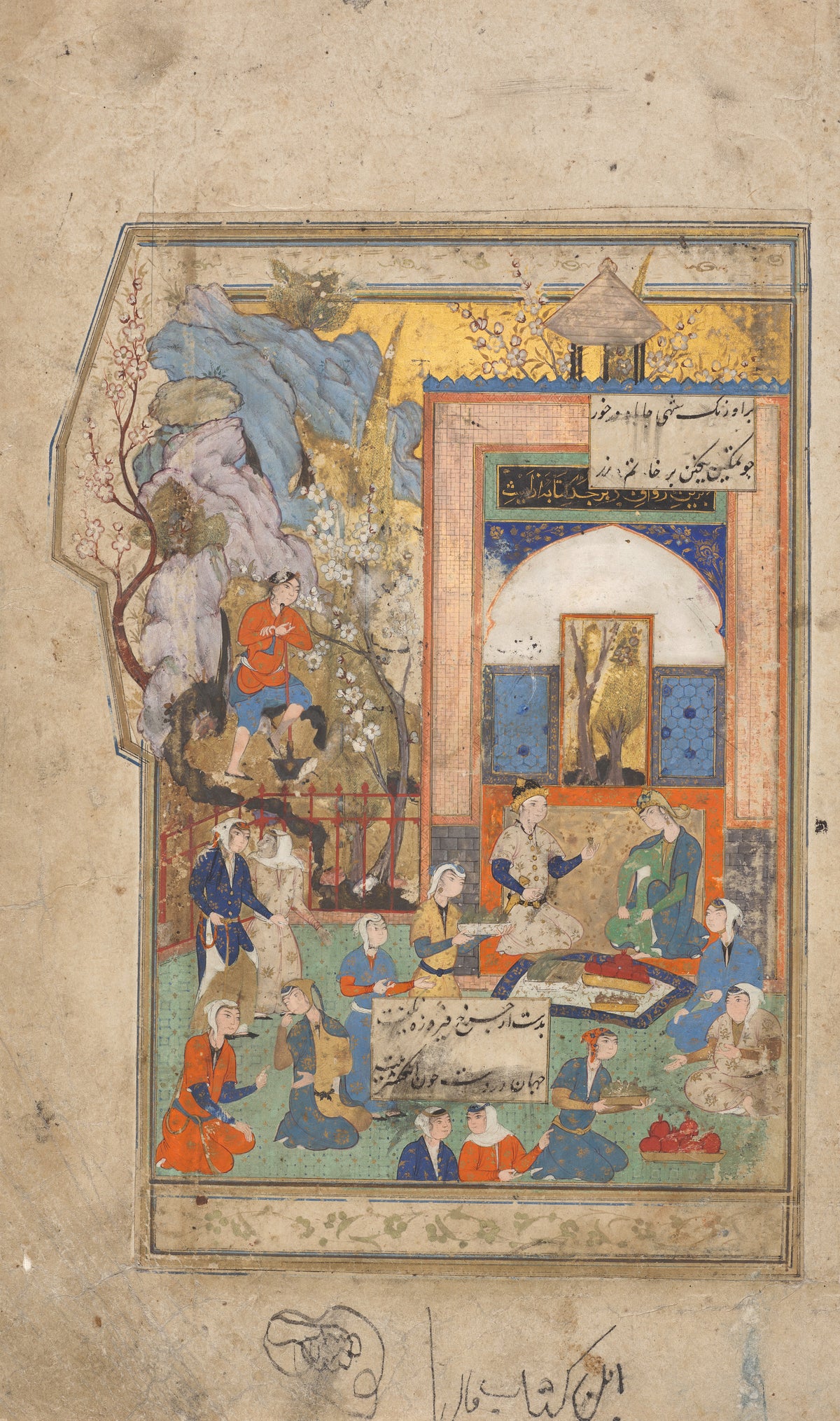 Haft Awrang: Yusuf and Zulaykha | Persian Miniature Art Print