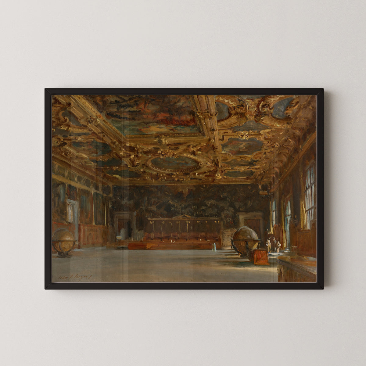 John Singer Sargent — Hall of the Grand Council, Doge's Palace, Venice | Fine Art Print