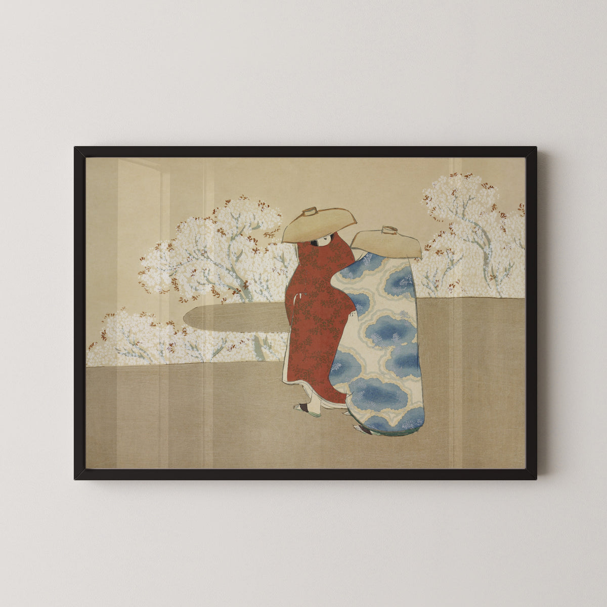 Kamisaka Sekka — Hanami season, from Momoyogusa | Japanese Woodblock Print