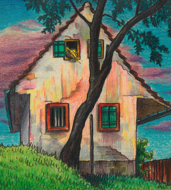 Karl Wiener — Haus im Abend (House in the Evening) | Expressionist Art Print