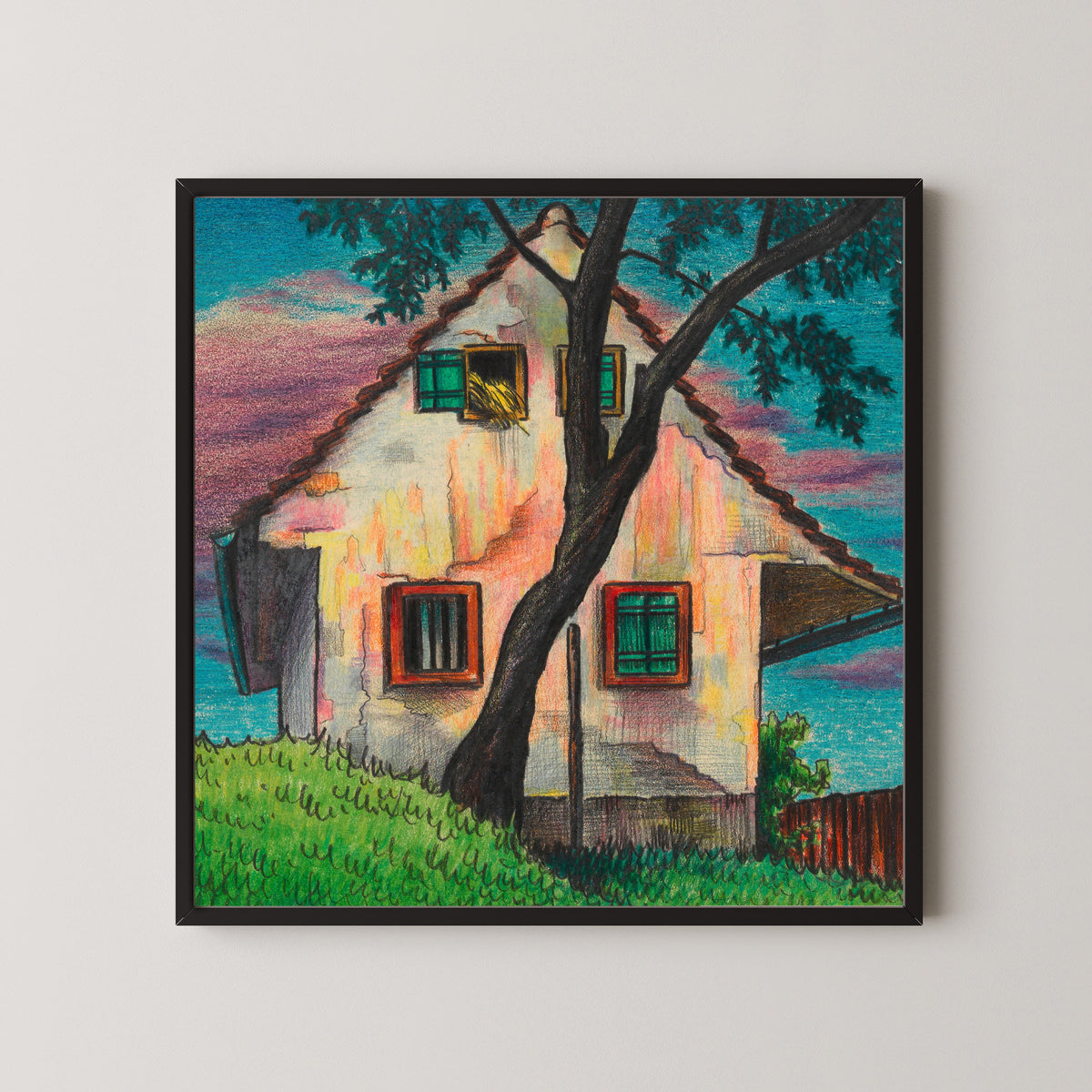 Karl Wiener — Haus im Abend (House in the Evening) | Expressionist Art Print