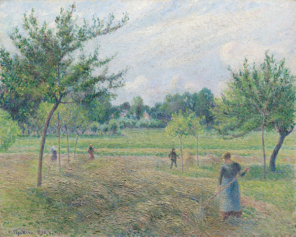 Camille Pissarro — Haymaking at Éragny | Fine Art Print