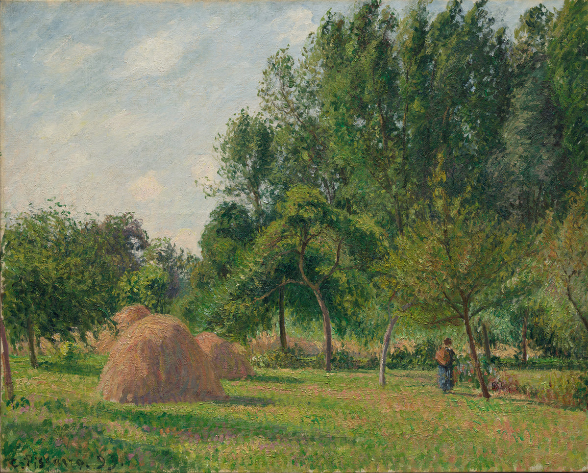 Camille Pissarro — Haystacks, Morning, Eragny | Fine Art Print
