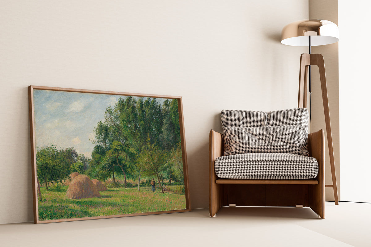 Camille Pissarro — Haystacks, Morning, Eragny | Fine Art Print
