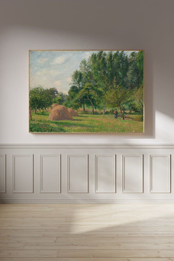 Camille Pissarro — Haystacks, Morning, Eragny | Fine Art Print