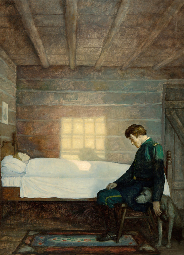 N. C. Wyeth — He Sat There until the Sun Went Down, from The Little Shepherd of Kingdom Come | Illustration Art Print