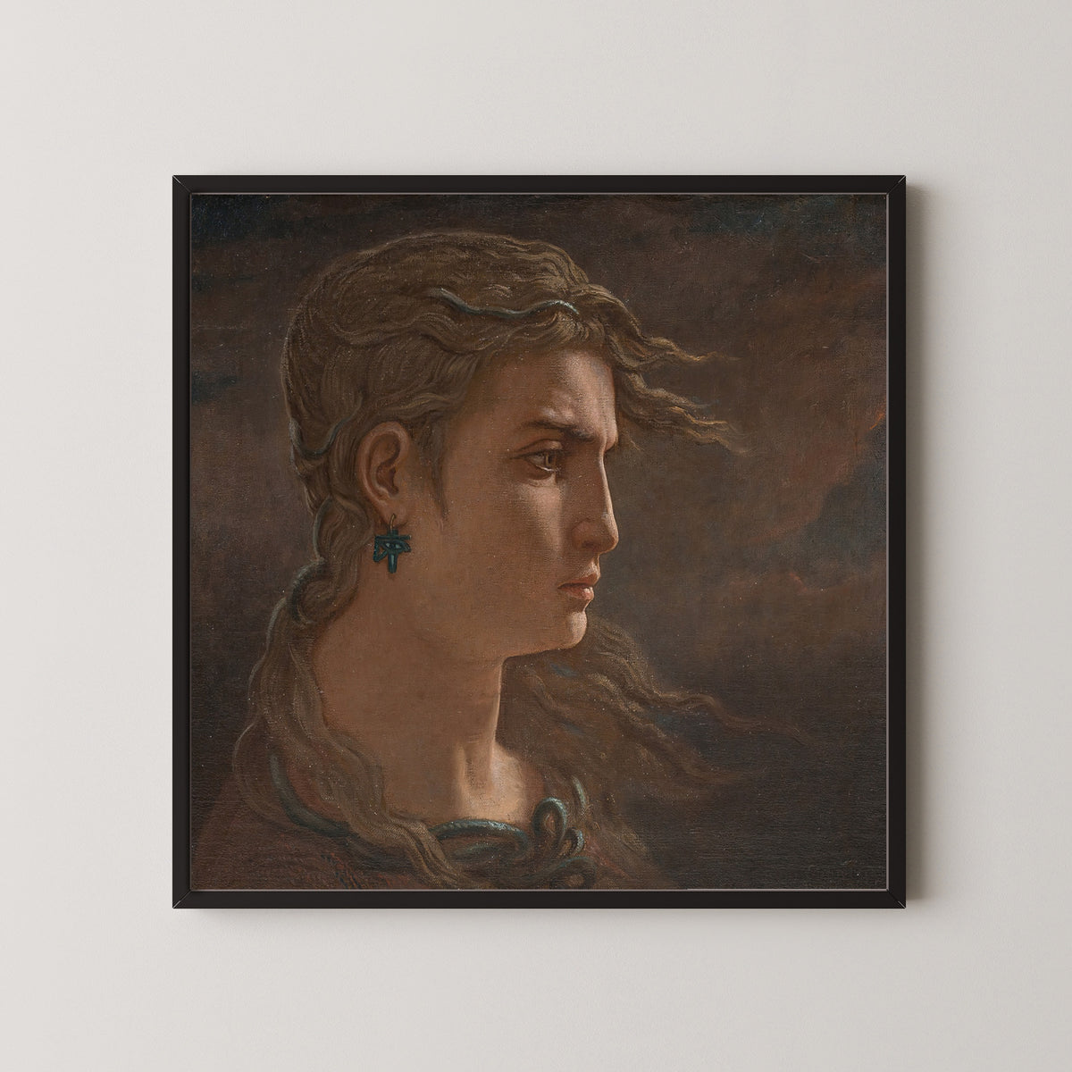 Elihu Vedder — Head of Medusa | Symbolist Art Print