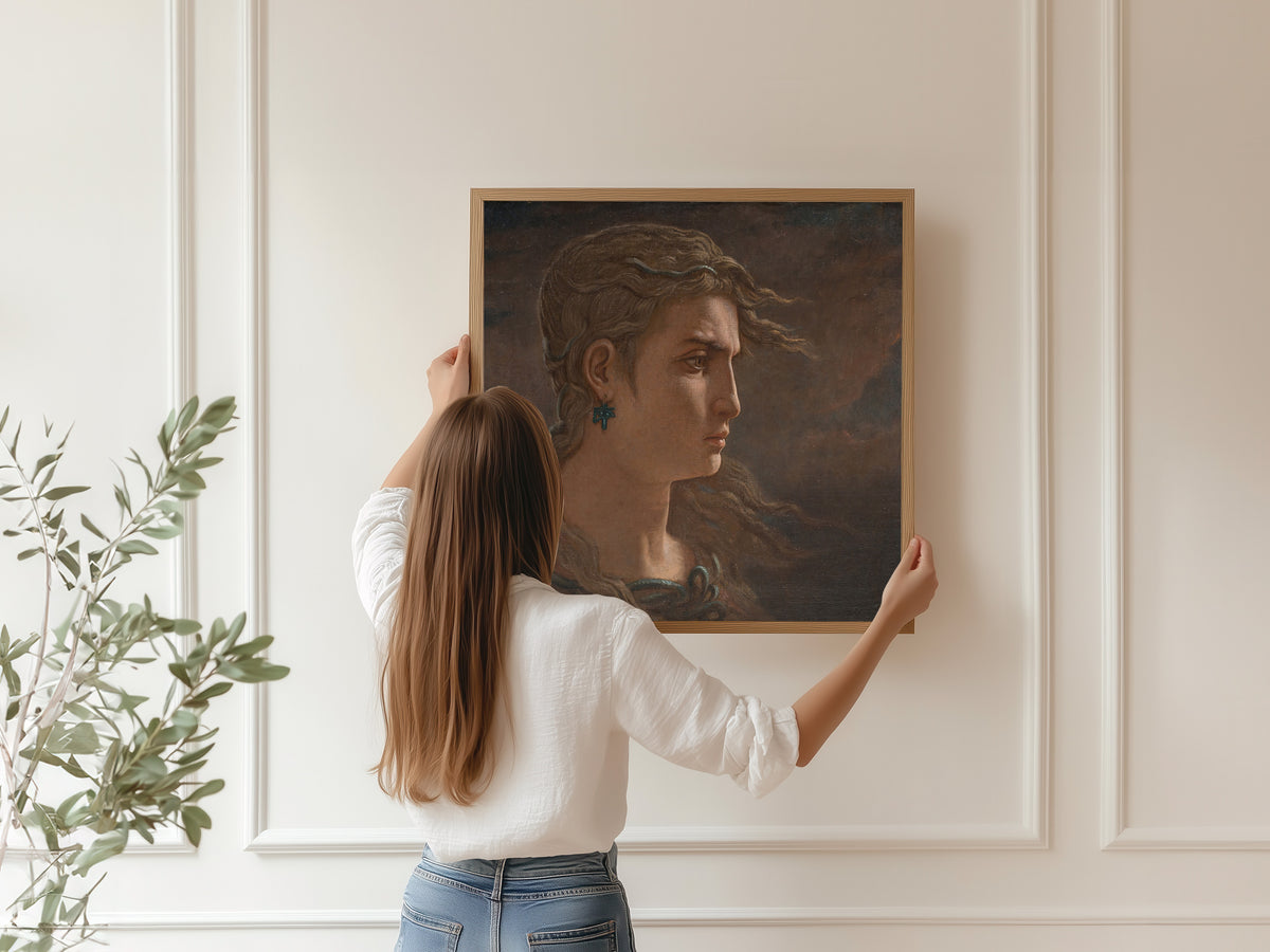 Elihu Vedder — Head of Medusa | Symbolist Art Print