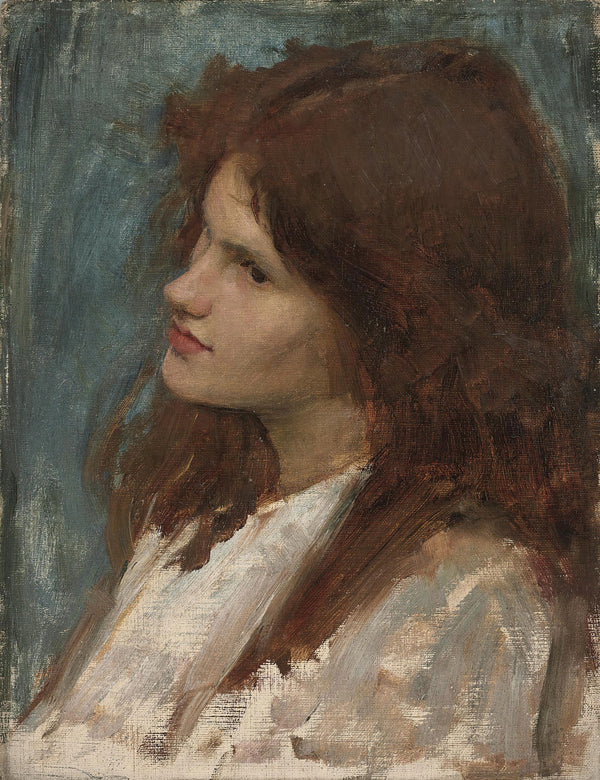 John William Waterhouse — Head of a Girl | Pre-Raphaelite Art Print