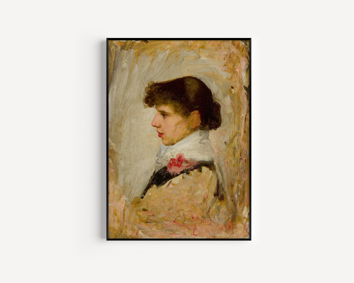 John William Waterhouse — Head of a Model | Pre-Raphaelite Art Print