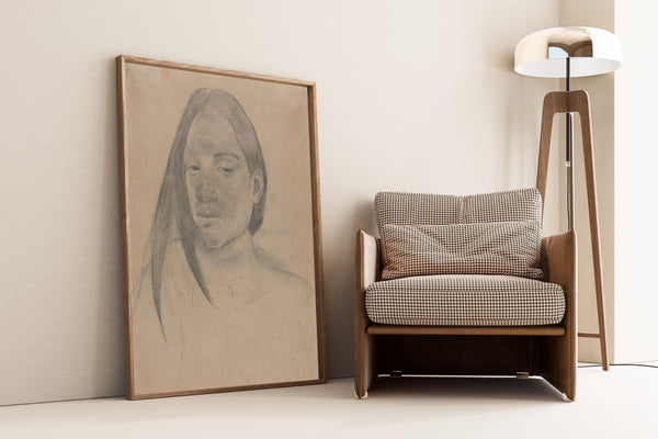 Paul Gauguin — Head of a Tahitian Woman (Graphite Study) | Fine Art Print