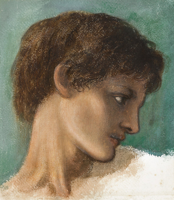 Edward Burne-Jones — Head of a Young Man | Pre-Raphaelite Art Print