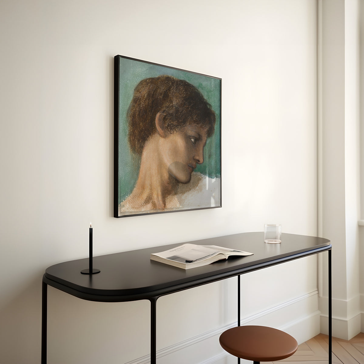 Edward Burne-Jones — Head of a Young Man | Pre-Raphaelite Art Print