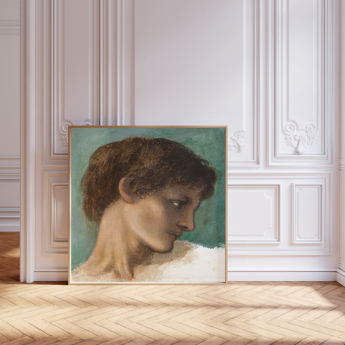 Edward Burne-Jones — Head of a Young Man | Pre-Raphaelite Art Print