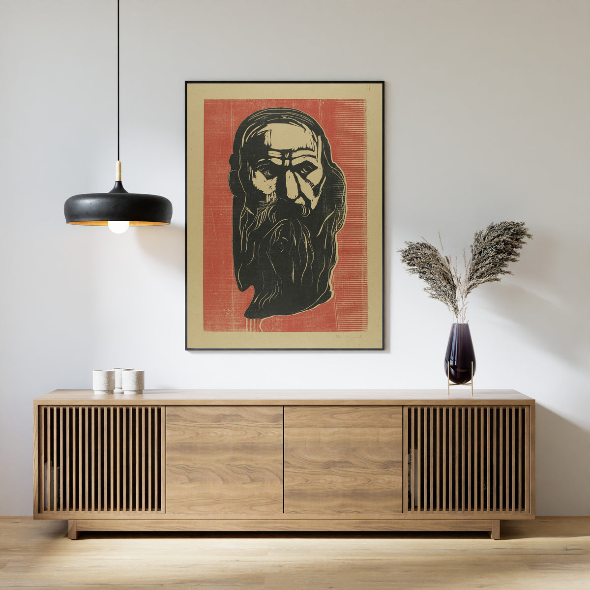 Edvard Munch — Head of an Old Man with Beard | Expressionist Fine Art Print