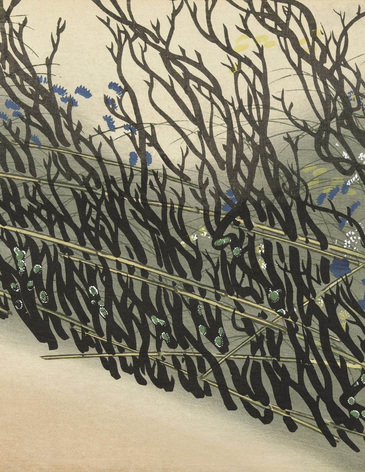 Kamisaka Sekka — Hedge | Japanese Woodblock Print
