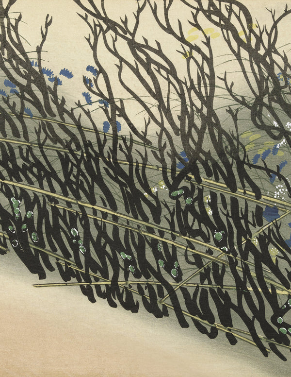 Kamisaka Sekka — Hedge | Japanese Woodblock Print
