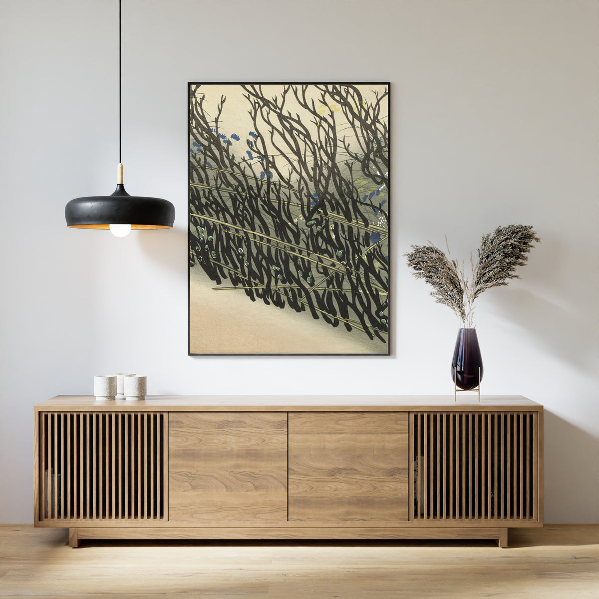 Kamisaka Sekka — Hedge | Japanese Woodblock Print