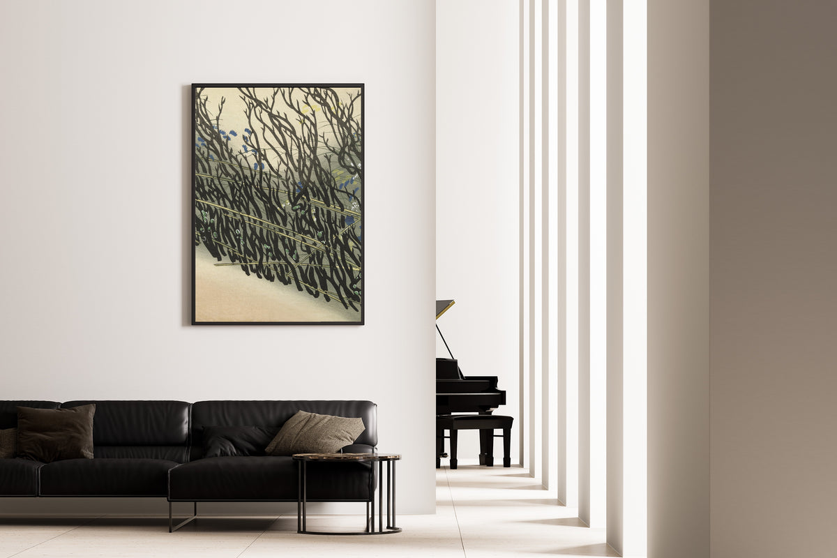 Kamisaka Sekka — Hedge | Japanese Woodblock Print