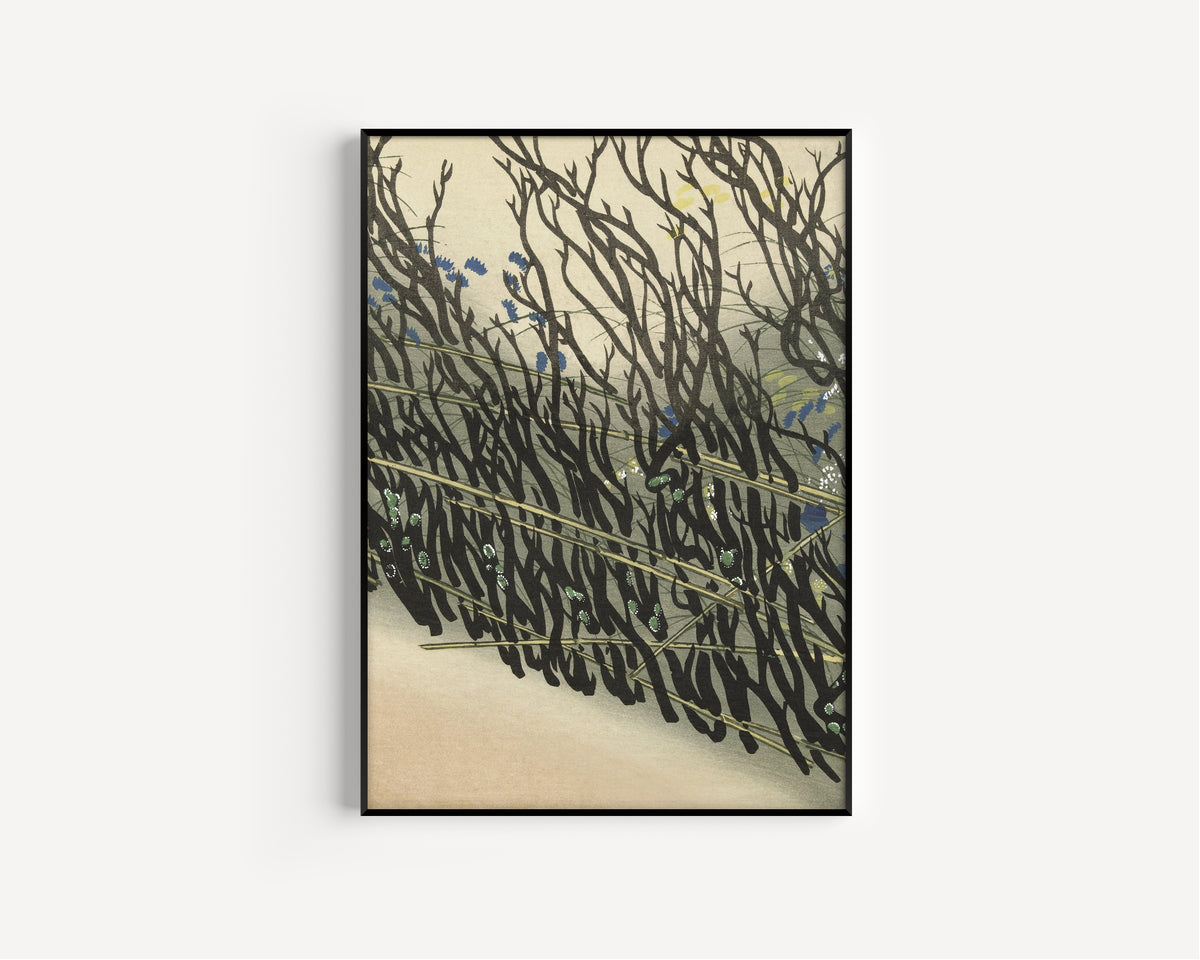 Kamisaka Sekka — Hedge | Japanese Woodblock Print