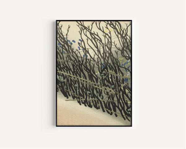 Kamisaka Sekka — Hedge | Japanese Woodblock Print