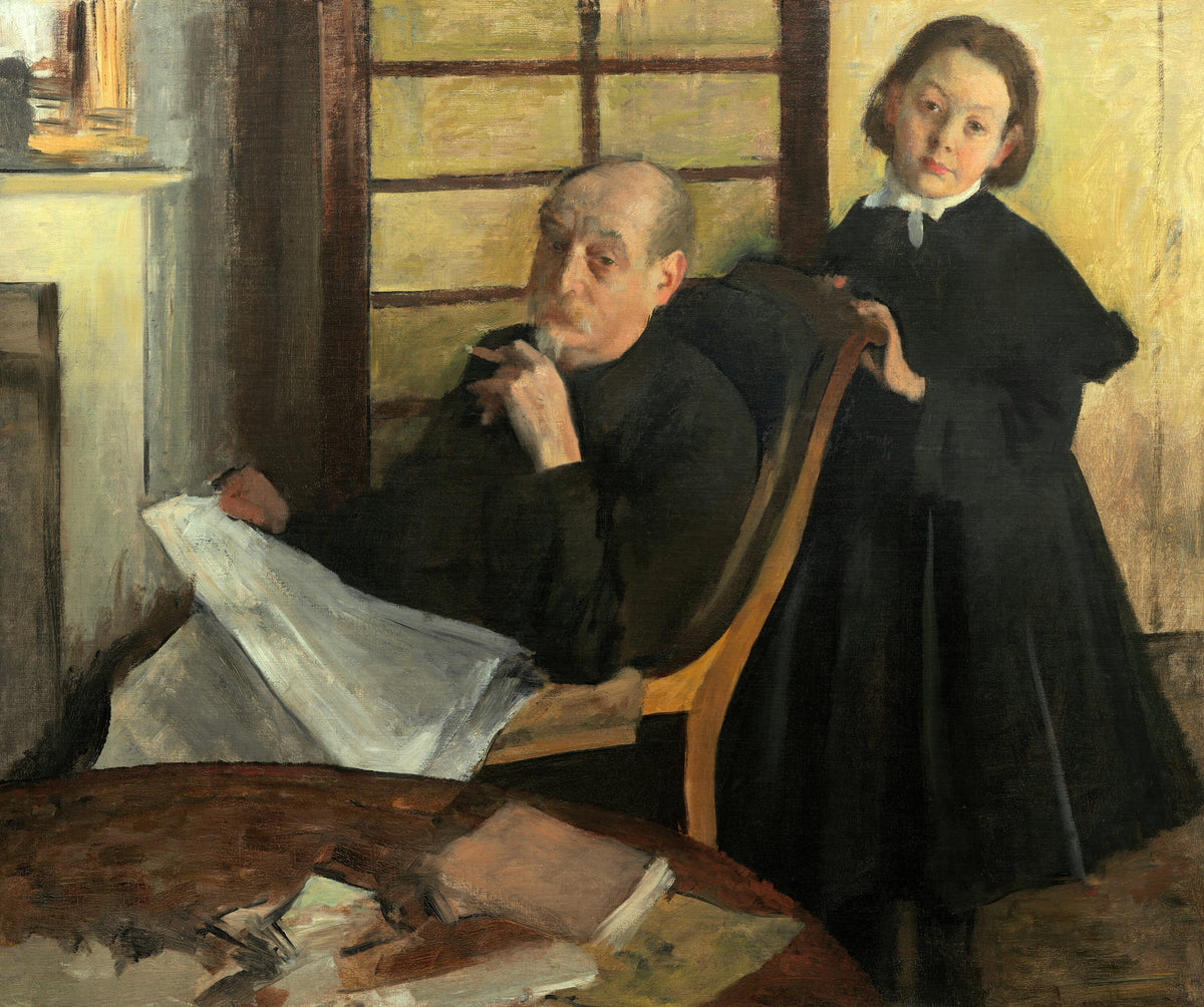 Edgar Degas — Henri Degas and His Niece Lucie Degas (The Artist's Uncle and Cousin) | Fine Art Print