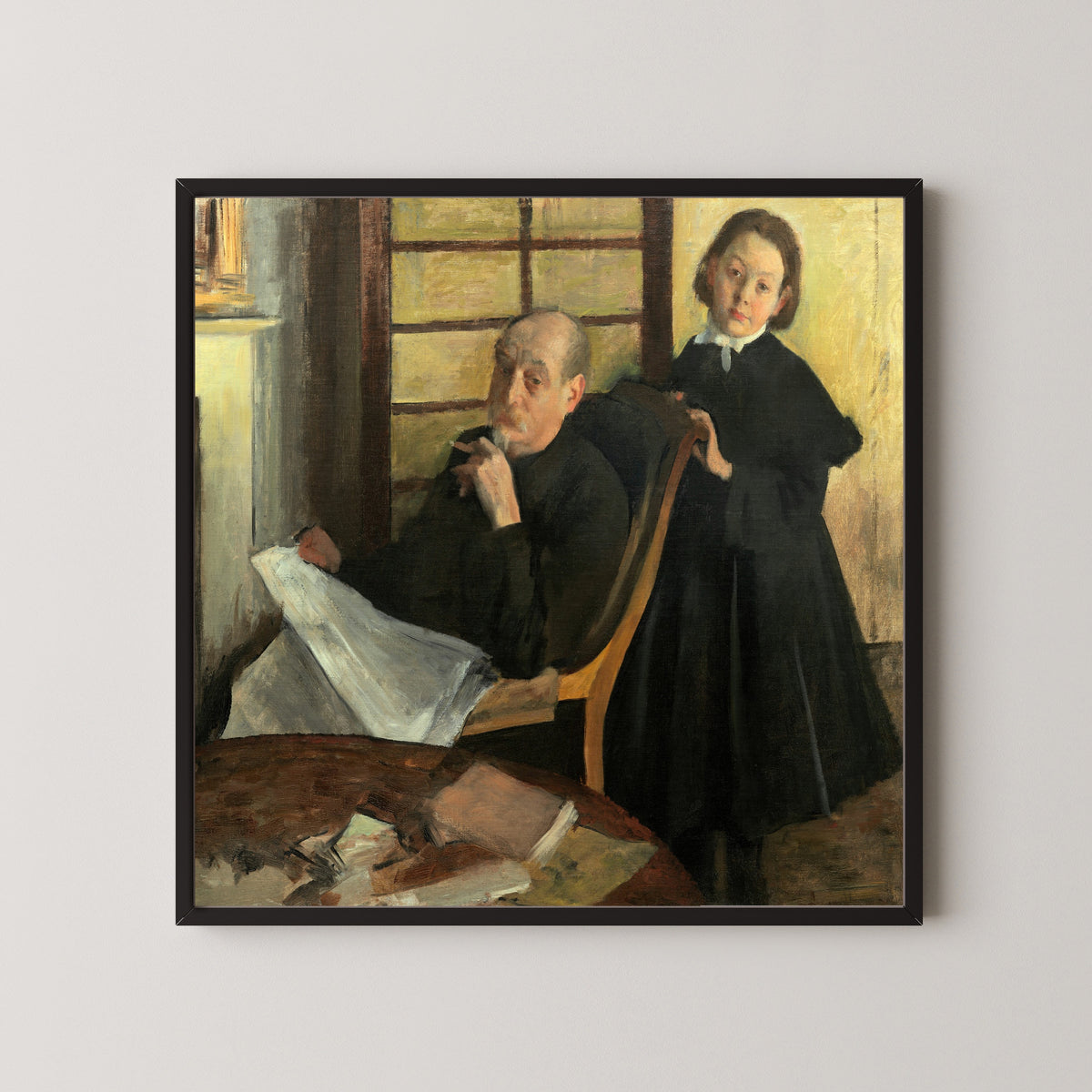 Edgar Degas — Henri Degas and His Niece Lucie Degas (The Artist's Uncle and Cousin) | Fine Art Print