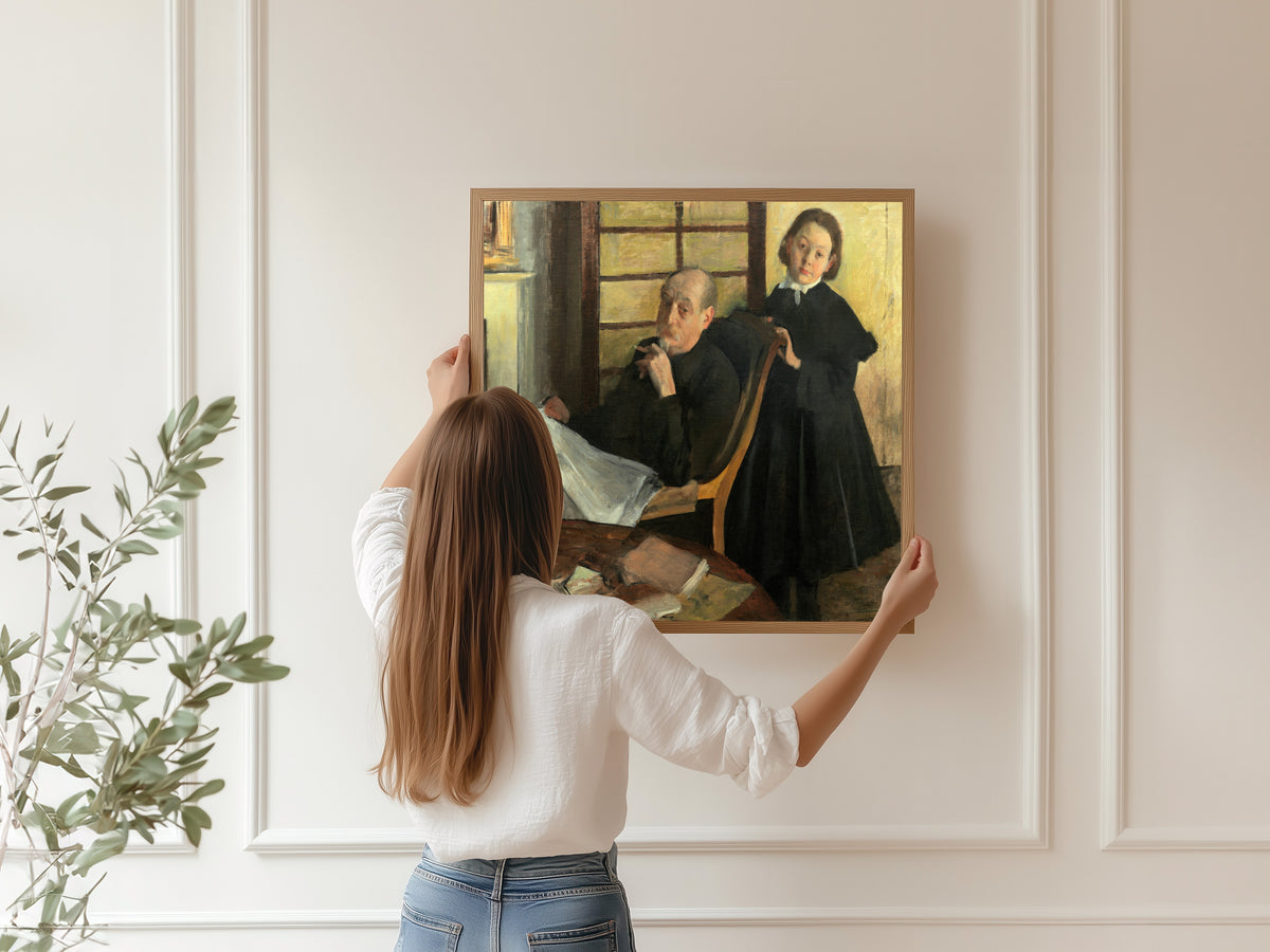 Edgar Degas — Henri Degas and His Niece Lucie Degas (The Artist's Uncle and Cousin) | Fine Art Print