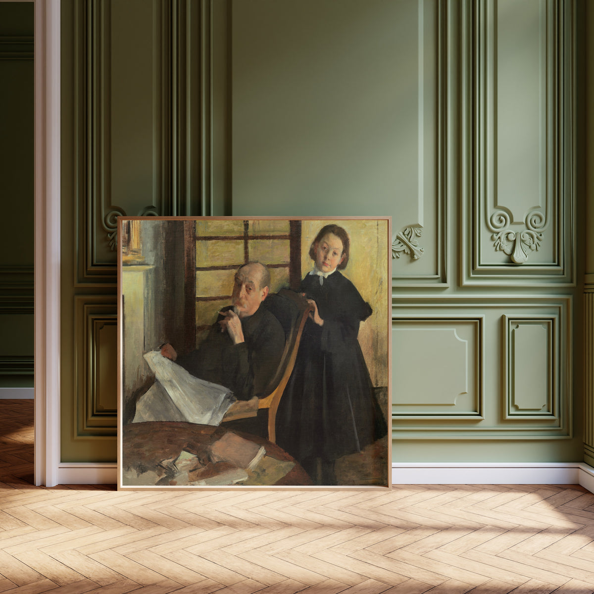 Edgar Degas — Henri Degas and His Niece Lucie Degas (The Artist's Uncle and Cousin) | Fine Art Print