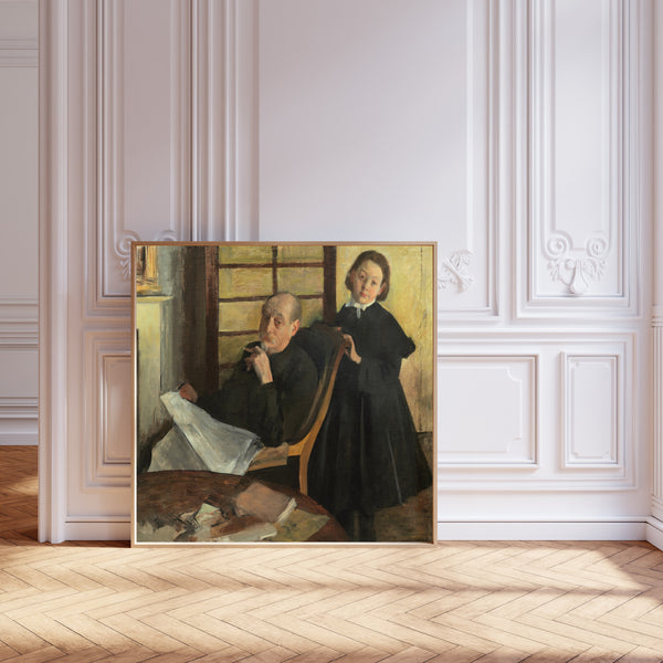 Edgar Degas — Henri Degas and His Niece Lucie Degas (The Artist's Uncle and Cousin) | Fine Art Print