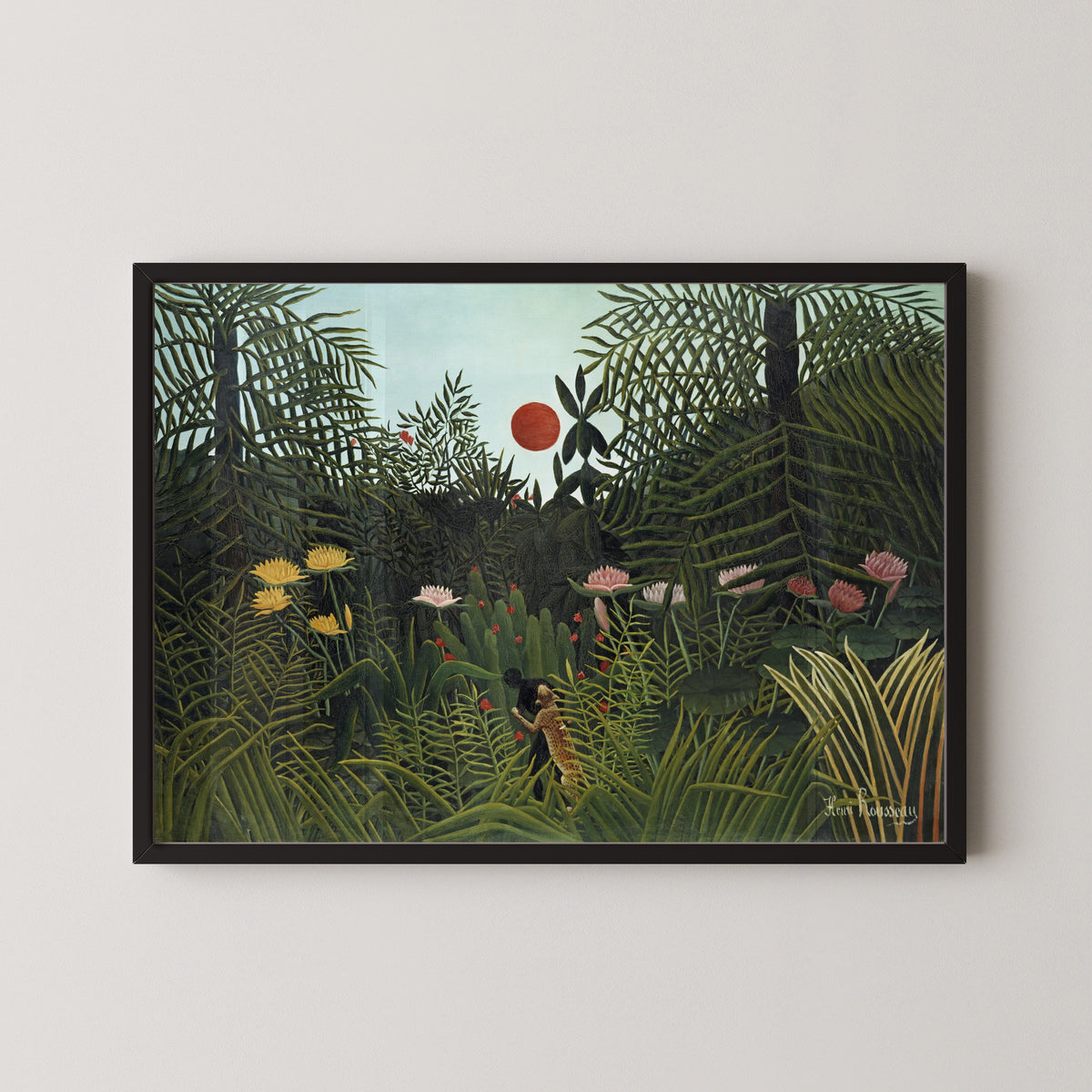 Henri Rousseau — Virgin Forest with Sunset | Fine Art Print