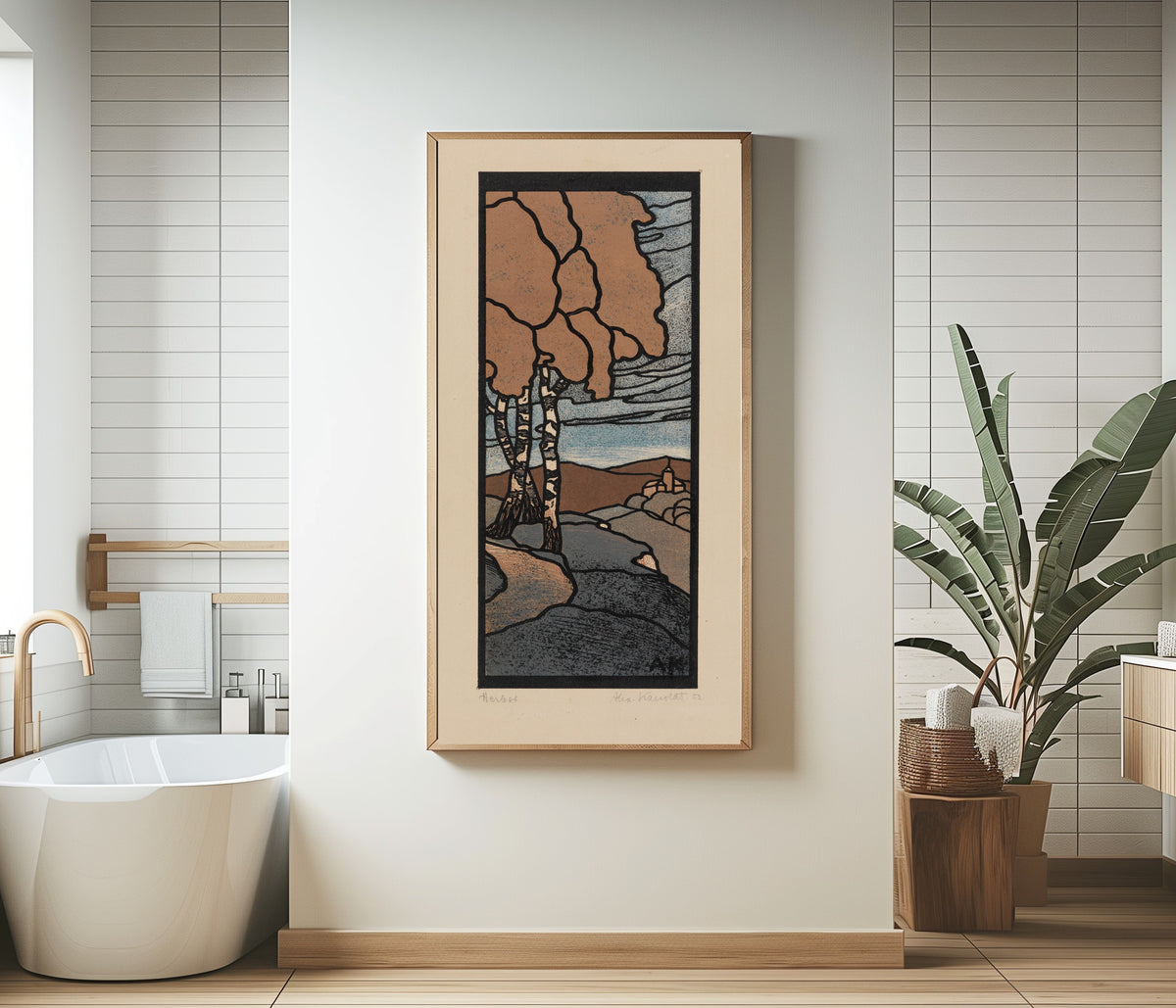Alexander Kanoldt — Herbst | Woodcut Print