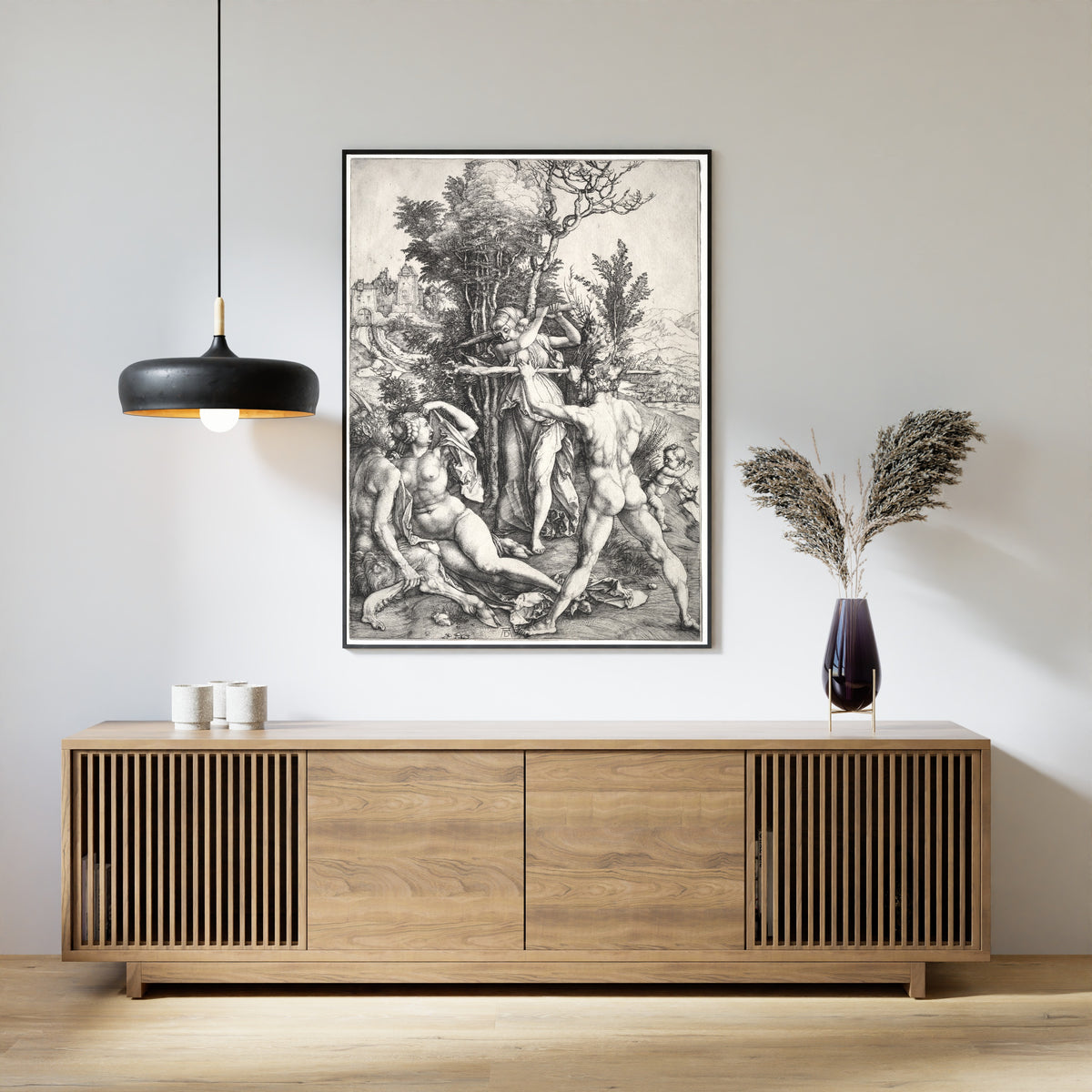 Albrecht Dürer — Hercules at the Crossroad | Engraving Print
