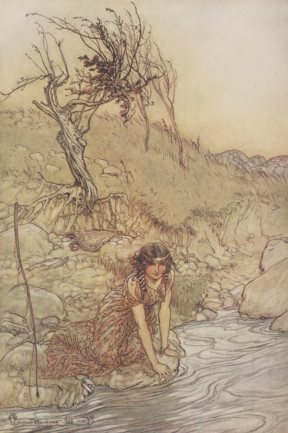 Arthur Rackham — Hermia | Shakespeare Illustration Print