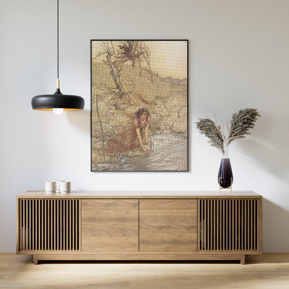Arthur Rackham — Hermia | Shakespeare Illustration Print