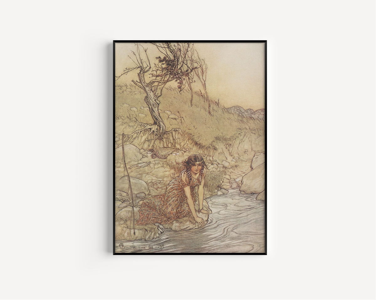 Arthur Rackham — Hermia | Shakespeare Illustration Print