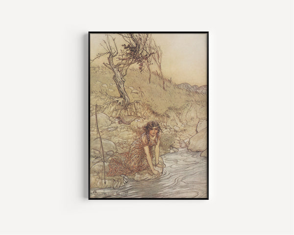 Arthur Rackham — Hermia | Shakespeare Illustration Print