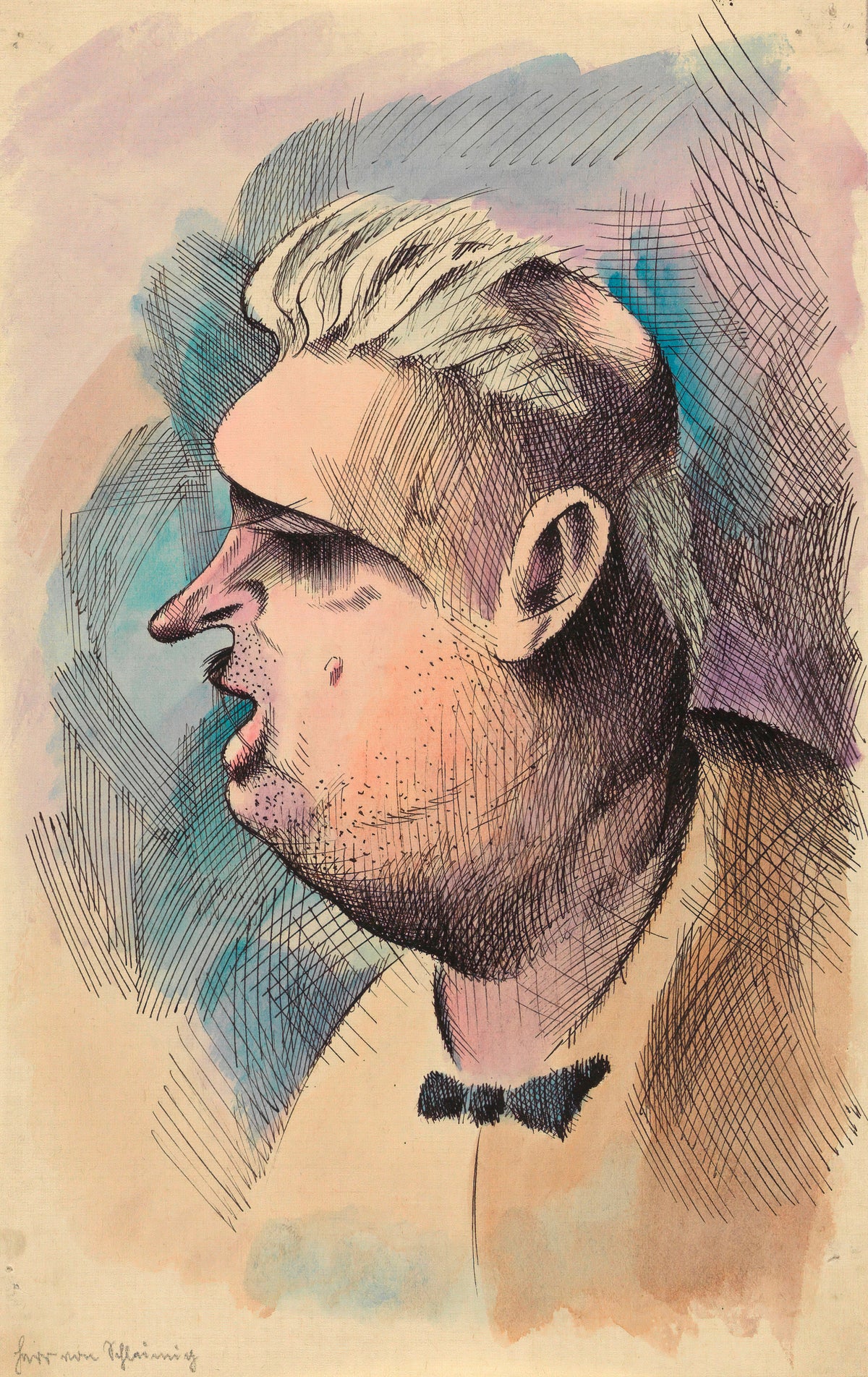 Karl Wiener — Herr von Schleimig (Mr von Slimy) | Modernist Art Print