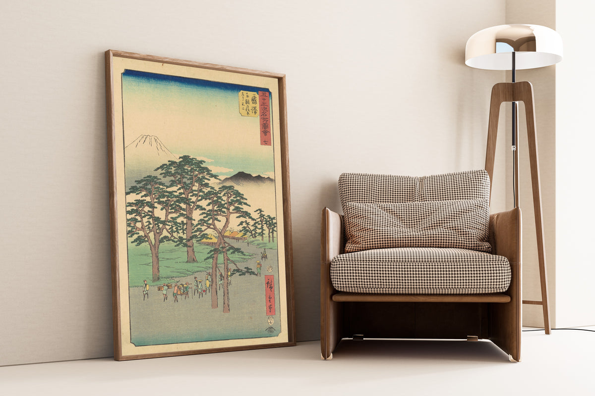 Utagawa Hiroshige — Famous Sights of the Fifty-three Stations: Fujisawa | Japanese Woodblock Print (Ukiyo-e)