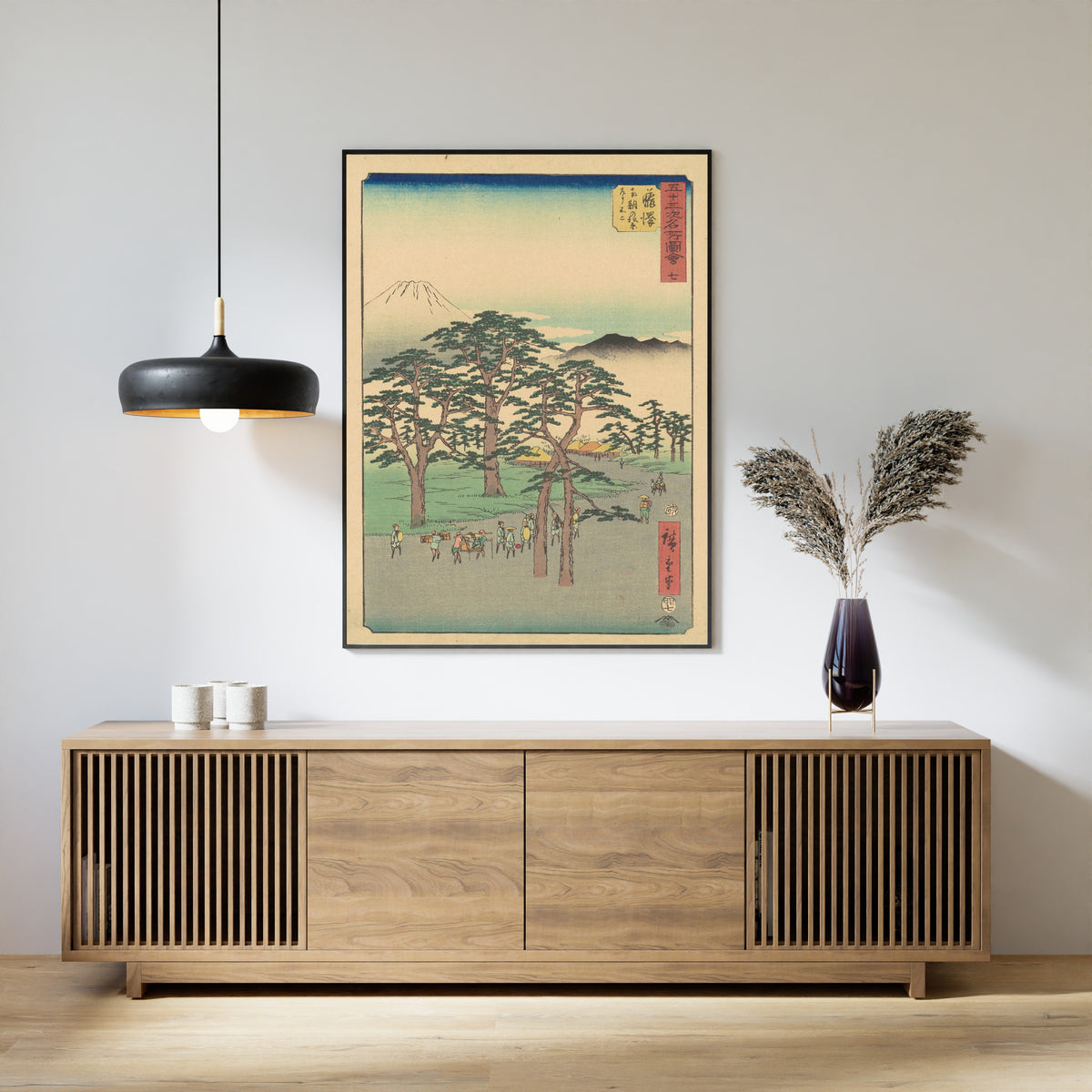 Utagawa Hiroshige — Famous Sights of the Fifty-three Stations: Fujisawa | Japanese Woodblock Print (Ukiyo-e)