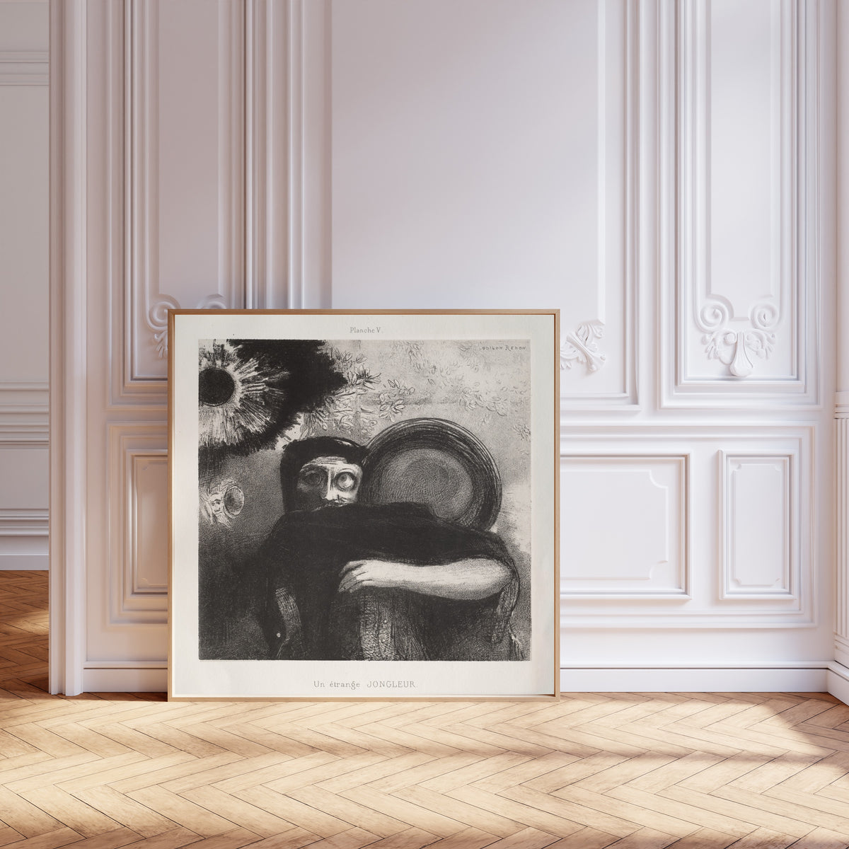 Odilon Redon — Homage to Goya: A Strange Juggler | Symbolist Art Print