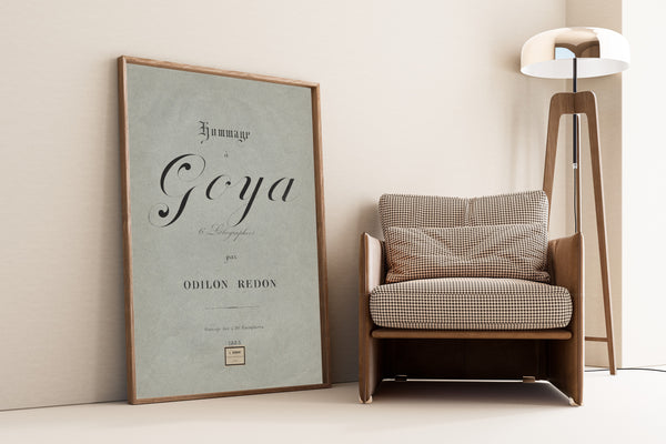 Odilon Redon — Homage to Goya: Cover | Symbolist Art Print