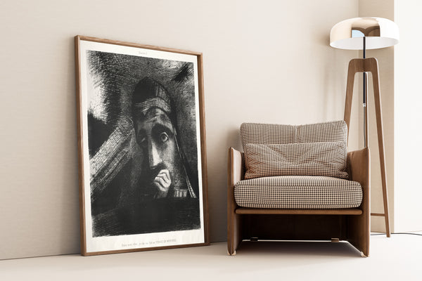 Odilon Redon — Homage to Goya: In My Dream I Saw in the Sky a Face of Mystery | Symbolist Art Print