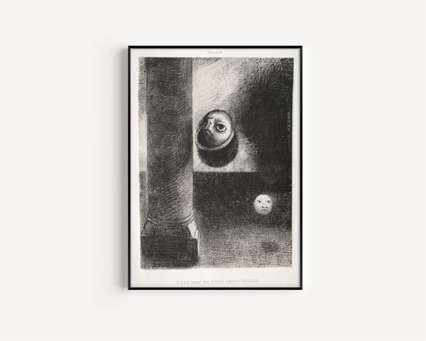 Odilon Redon — Homage to Goya: There Were Also Embryonic Beings | Symbolist Art Print