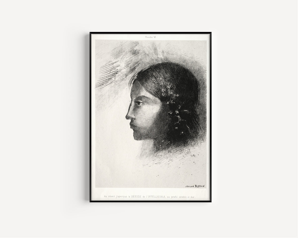 Odilon Redon — Homage to Goya: Upon Awakening I Saw the Goddess of the Intelligible | Symbolist Art Print