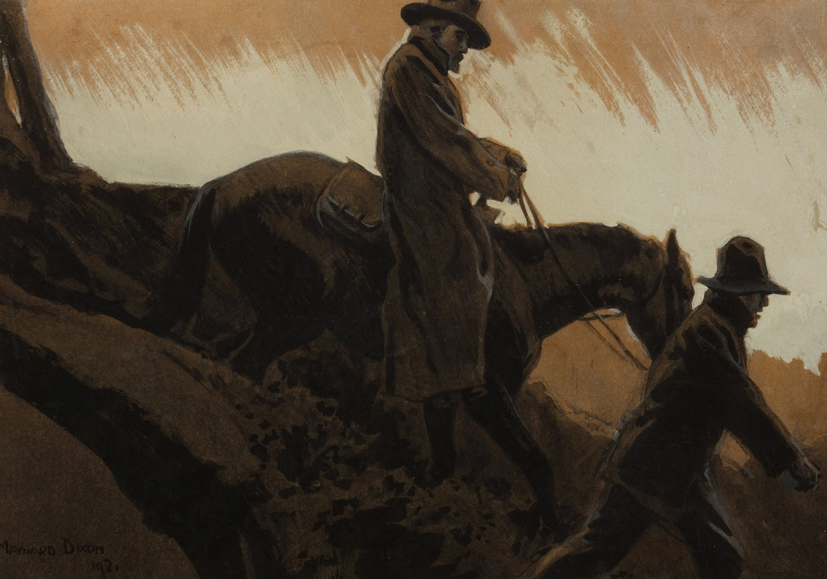 Maynard Dixon — Homeward Bound, Sandhill Camp | Western Art Print