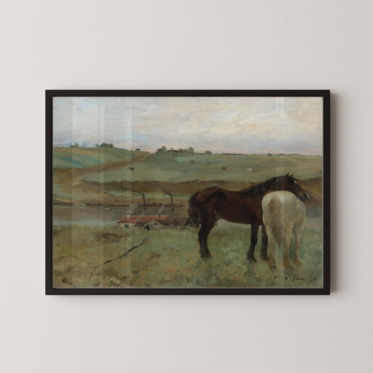 Edgar Degas — Horses in a Meadow | Fine Art Print