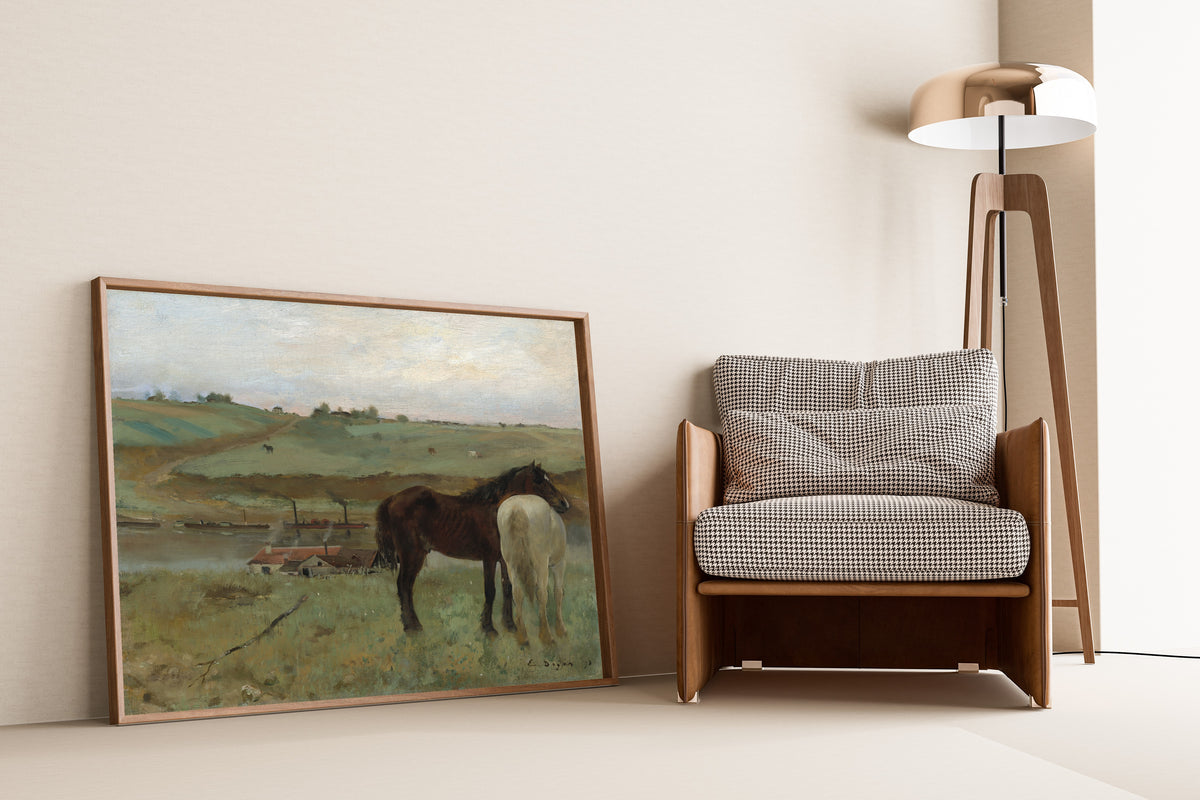 Edgar Degas — Horses in a Meadow | Fine Art Print