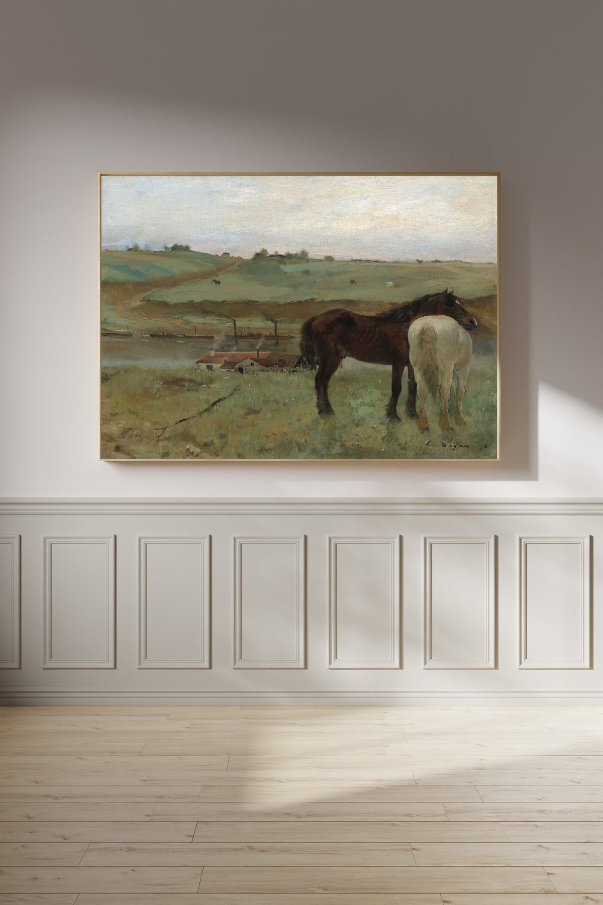 Edgar Degas — Horses in a Meadow | Fine Art Print