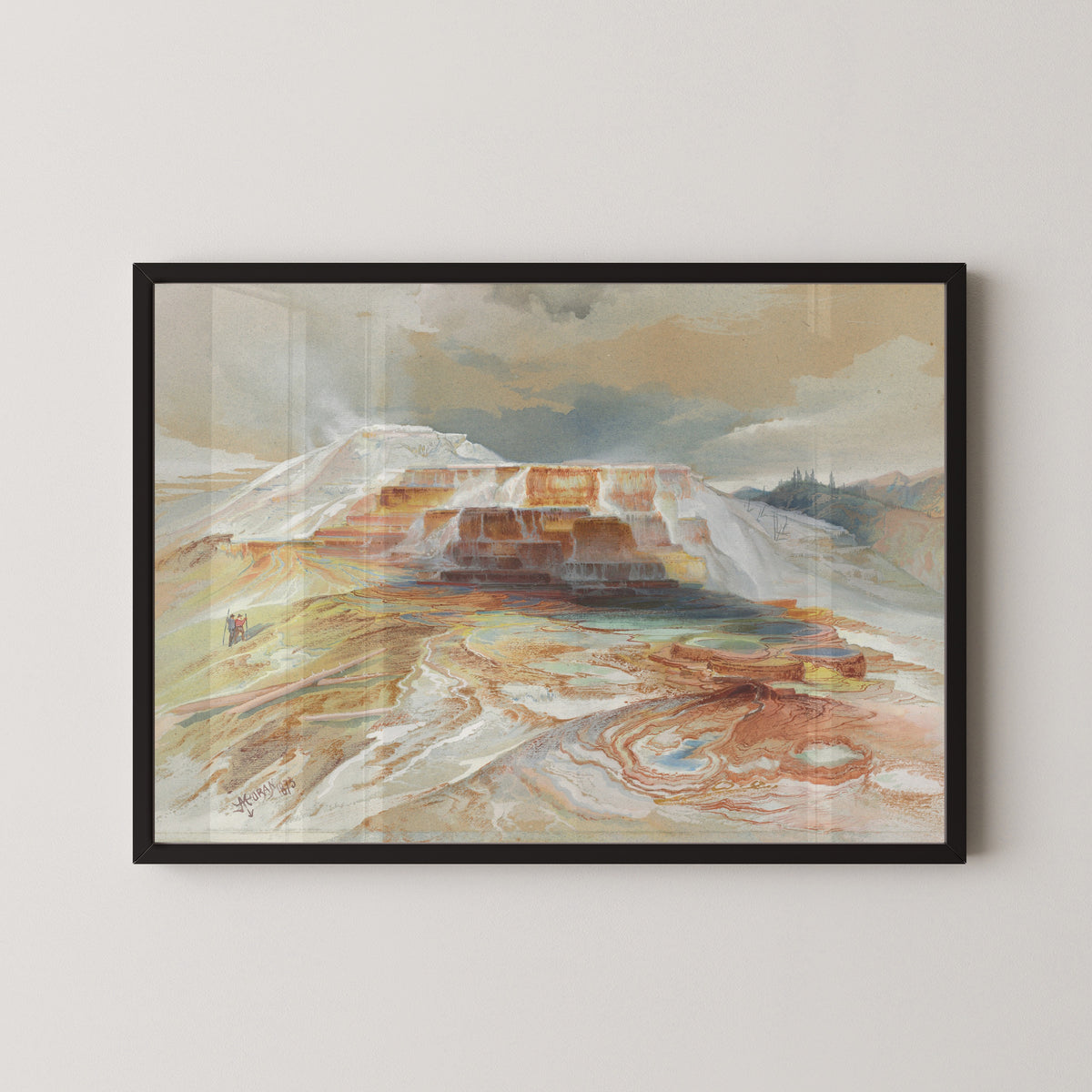 Thomas Moran — Hot Springs of Gardiner's River, Yellowstone | Landscape Fine Art Print